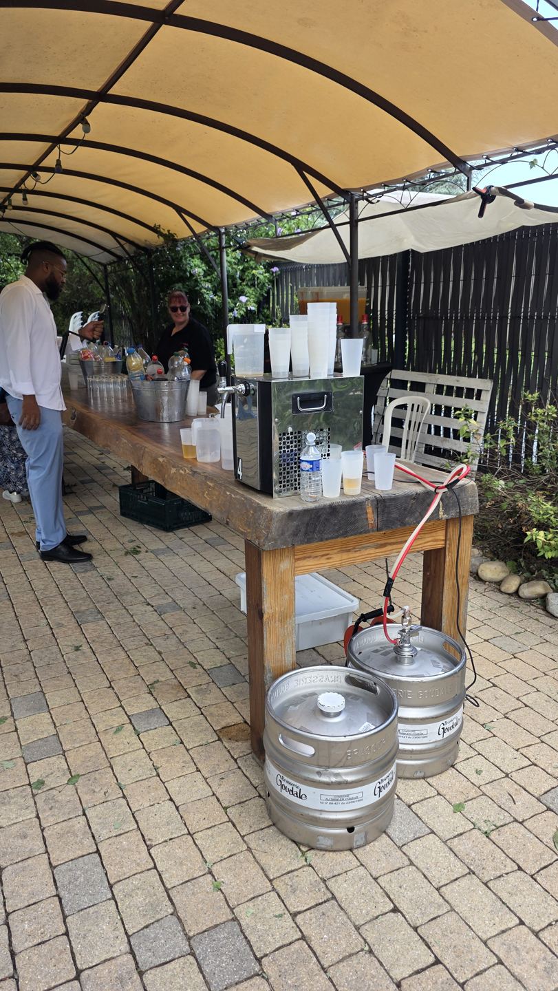 Petite tireuse à bière lors d'un événement